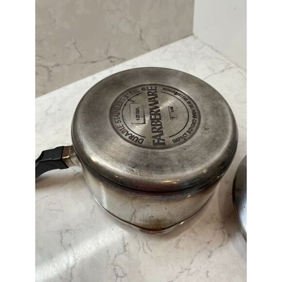 Farberware Classic Series‎ Stainless Steel 1-Quart Covered Straining Saucepan - Picture 9 of 14